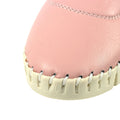 Light Pink - Close up - Lunar Womens-Ladies Flamborough Leather Shoes