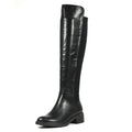 Black - Side - Lunar Womens-Ladies Fremont Long Boots