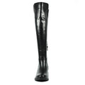 Black - Close up - Lunar Womens-Ladies Fremont Long Boots