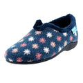 Blue - Close up - Lunar Womens-Ladies Sundance Felt Slippers