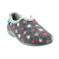 Grey - Front - Lunar Womens-Ladies Sundance Felt Slippers