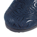 Blue - Pack Shot - Lunar Womens-Ladies Darlene Wedge Slippers