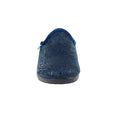 Blue - Close up - Lunar Womens-Ladies Darlene Wedge Slippers