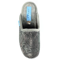 Grey - Lifestyle - Lunar Womens-Ladies Darlene Wedge Slippers