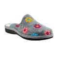 Grey - Front - Lunar Womens-Ladies Anther Felt Slippers