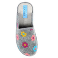 Grey - Lifestyle - Lunar Womens-Ladies Anther Felt Slippers