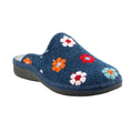 Blue - Front - Lunar Womens-Ladies Anther Felt Slippers