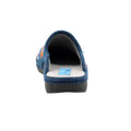 Blue - Back - Lunar Womens-Ladies Anther Felt Slippers