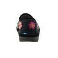 Black - Back - Lunar Womens-Ladies Sepal Felt Slippers