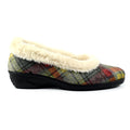 Grey - Side - Lunar Womens-Ladies Hoxton Slippers