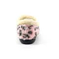 Pink - Back - Lunar Womens-Ladies Morgan Slippers