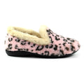 Pink - Side - Lunar Womens-Ladies Morgan Slippers