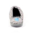 Grey - Back - Lunar Womens-Ladies Muscat Slippers