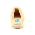 Cream - Back - Lunar Womens-Ladies Muscat Slippers