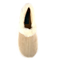 Beige - Pack Shot - Lunar Womens-Ladies Fara Slippers