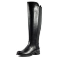 Black - Close up - Lunar Womens-Ladies Winford Long Boots