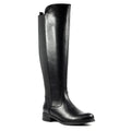 Black - Front - Lunar Womens-Ladies Winford Long Boots