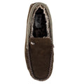 Brown - Lifestyle - Lazy Dogz Mens Worley Suede Slippers