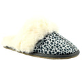 Ocelot - Front - Lunar Womens-Ladies Ocelot Print Slippers