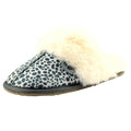 Ocelot - Close up - Lunar Womens-Ladies Ocelot Print Slippers