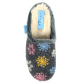 Grey - Lifestyle - Lunar Womens-Ladies Juniper Snowflake Slippers