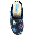 Blue - Lifestyle - Lunar Womens-Ladies Juniper Snowflake Slippers