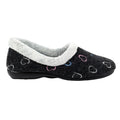 Black - Side - Lunar Womens-Ladies Sandino Slippers