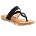 Black - Lifestyle - Lunar Womens-Ladies Ezra Sandals