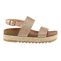 Rose Gold - Side - Lunar Womens-Ladies Lloyd Sandals