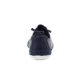 Navy - Back - Lunar Womens-Ladies Abbie Leather Plimsolls