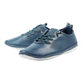 Blue - Front - Lunar Womens-Ladies Abbie Leather Plimsolls