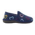 Navy - Lifestyle - Lunar Womens-Ladies Joyful Slippers