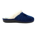 Blue - Side - Lunar Womens-Ladies Wilder Mule Slippers