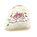 White - Side - Lazy Dogz Womens-Ladies Escape Slippers