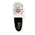 White - Pack Shot - Lazy Dogz Womens-Ladies Escape Slippers