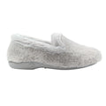 Grey - Side - Lunar Womens-Ladies Frito Slippers