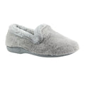 Grey - Front - Lunar Womens-Ladies Frito Slippers