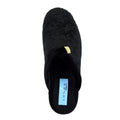 Black - Close up - Lunar Womens-Ladies Amaretto Mule Slippers