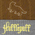 Yellow-Grey - Side - Harry Potter Hufflepuff Pom Pom Beanie