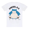 White - Back - Pokemon Unisex Adult Snorlax Back Print T-Shirt