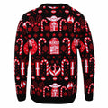 Multicoloured - Back - Star Wars: The Mandalorian Unisex Adult Candy Cane Knitted Jumper