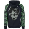 Black-Green - Back - The Joker Unisex Adult Ha Contrast Hoodie