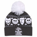 Black-White - Front - The Nightmare Before Christmas Unisex Adult Misfits Beanie