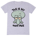 Grey - Front - SpongeBob SquarePants Unisex Adult My Happy Face T-Shirt