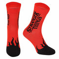 Black-Red - Front - Stranger Things Unisex Adult Flames Socks