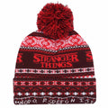 Red - Front - Stranger Things Fair Isle Pom Pom Beanie