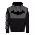 Black - Front - Batman: The Dark Knight Unisex Adult Contrast Panel Logo Pullover Hoodie