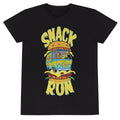 Black - Front - Scooby Doo Unisex Adult Snack Run T-Shirt