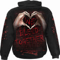 Black - Back - Spiral Direct Unisex Adult We Bleed Together Hoodie