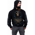 Black - Side - Spiral Direct Unisex Adult Ferryman Hoodie